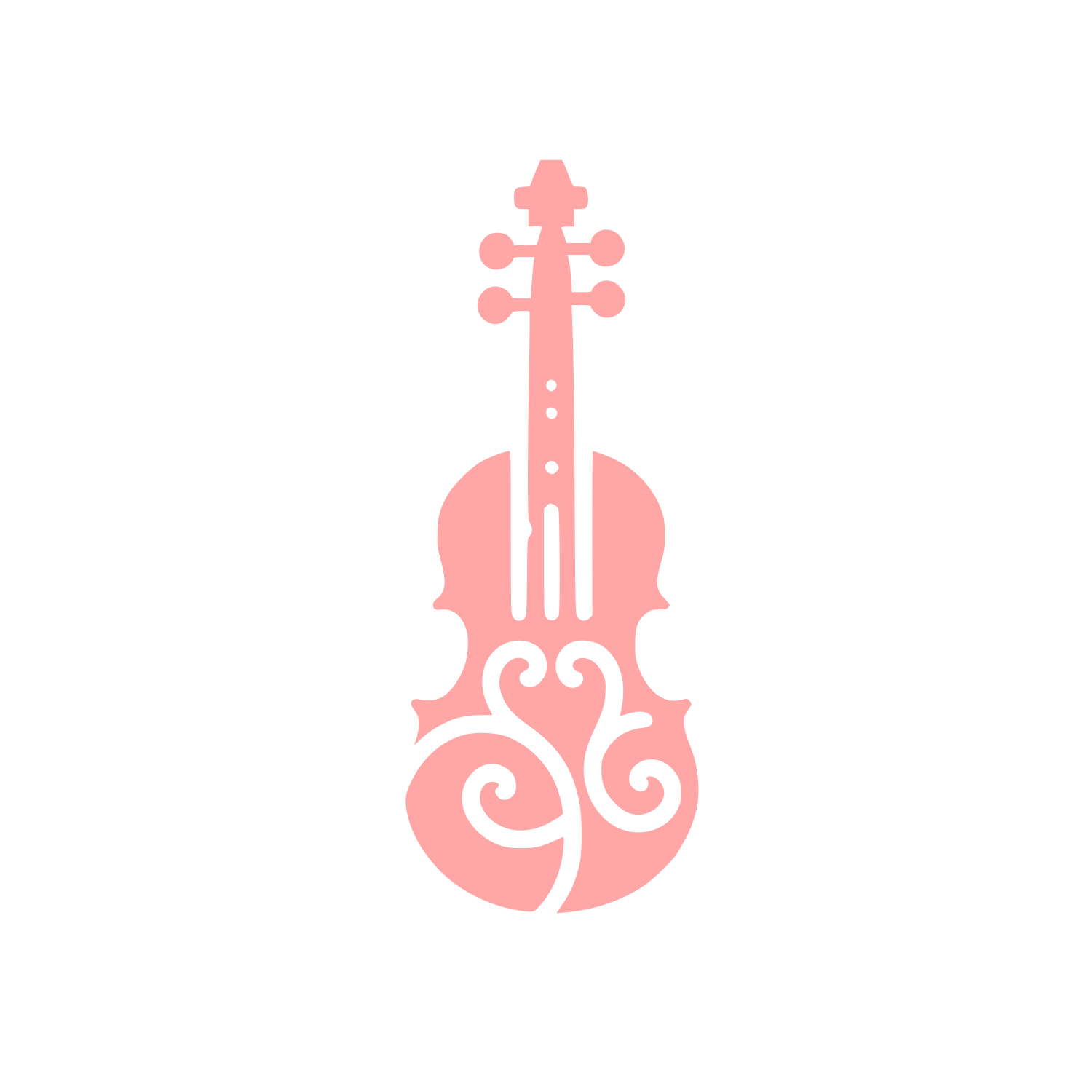 Violin Logo #ffa6a6