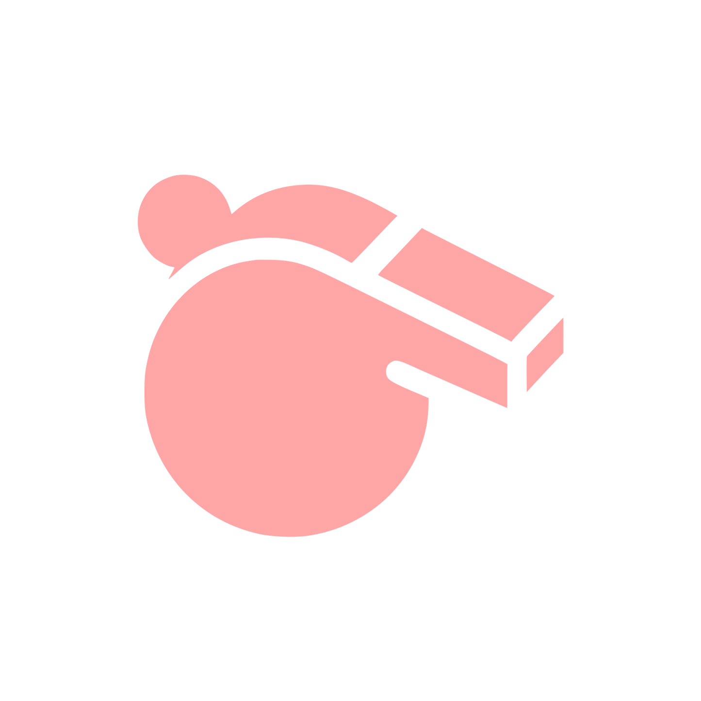 Whistle Logo Design #ffa6a6