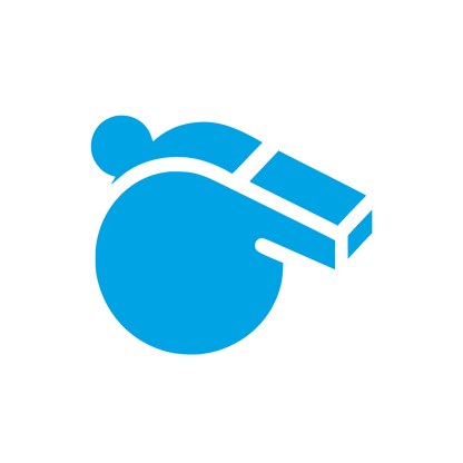 Whistle Logo Design #00a3e4