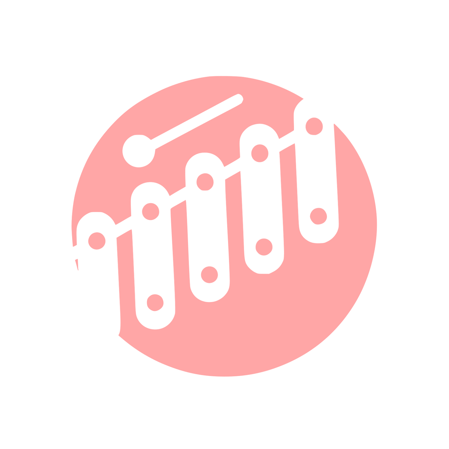 Xylophone Music Logo #ffa6a6