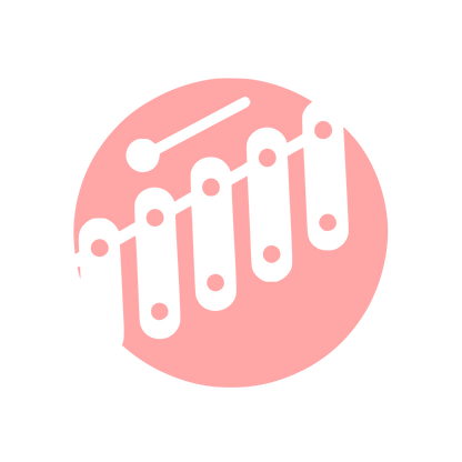 Xylophone Music Logo #ffa6a6