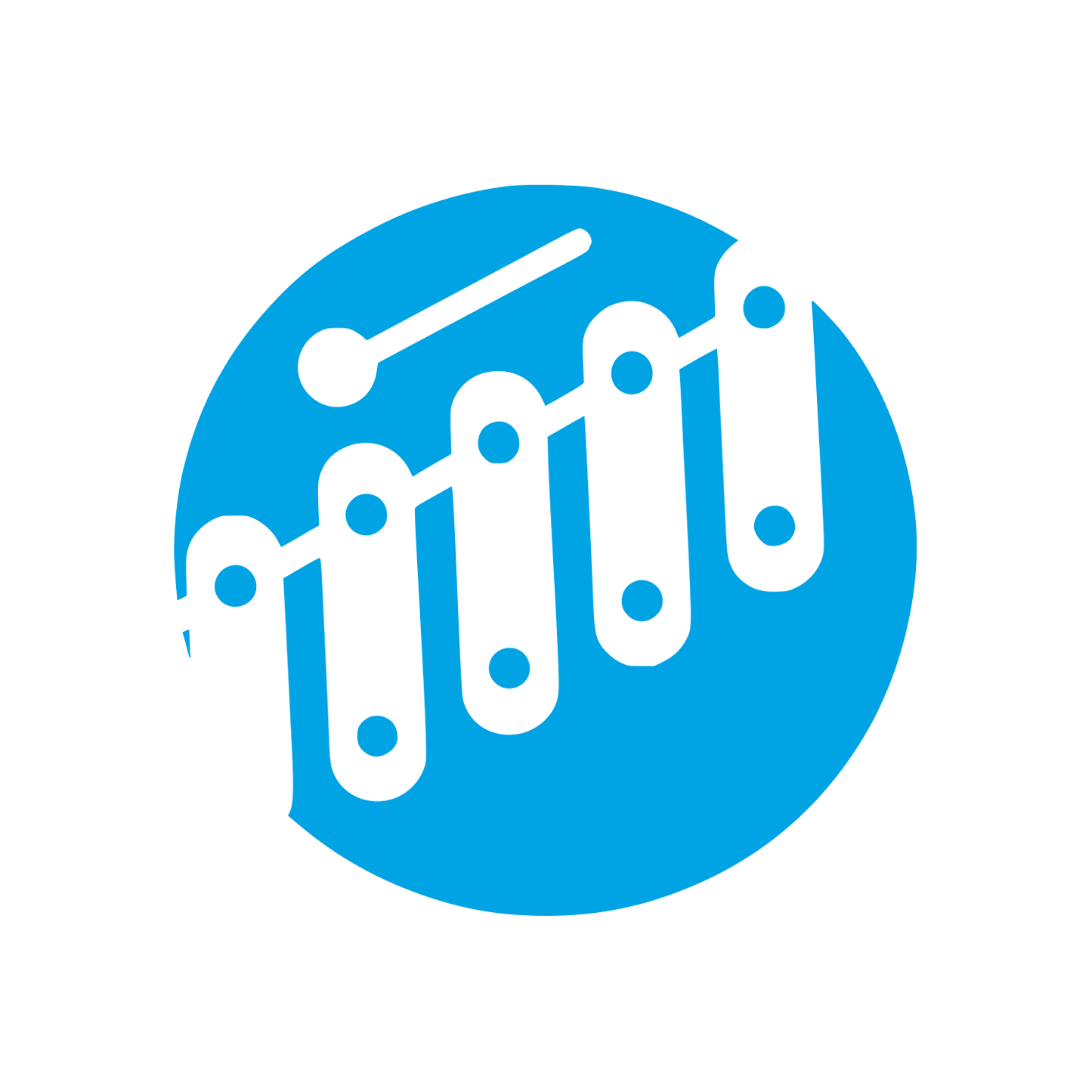 Xylophone Music Logo #00a3e4
