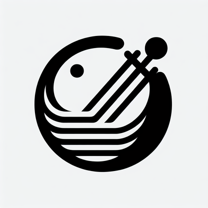 Zither Musical Instrument Logo