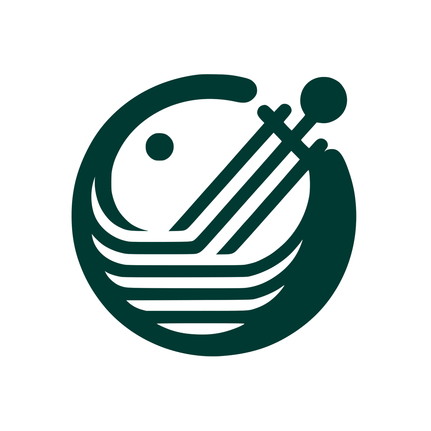 Zither Musical Instrument Logo #003932