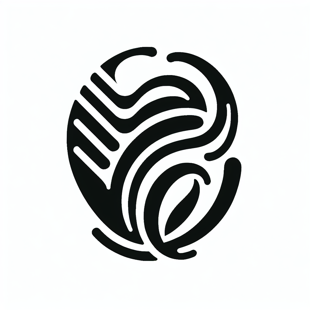 Barber Pole Circular Line Logo