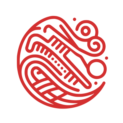 Circular Patterns Logo #D32F2F