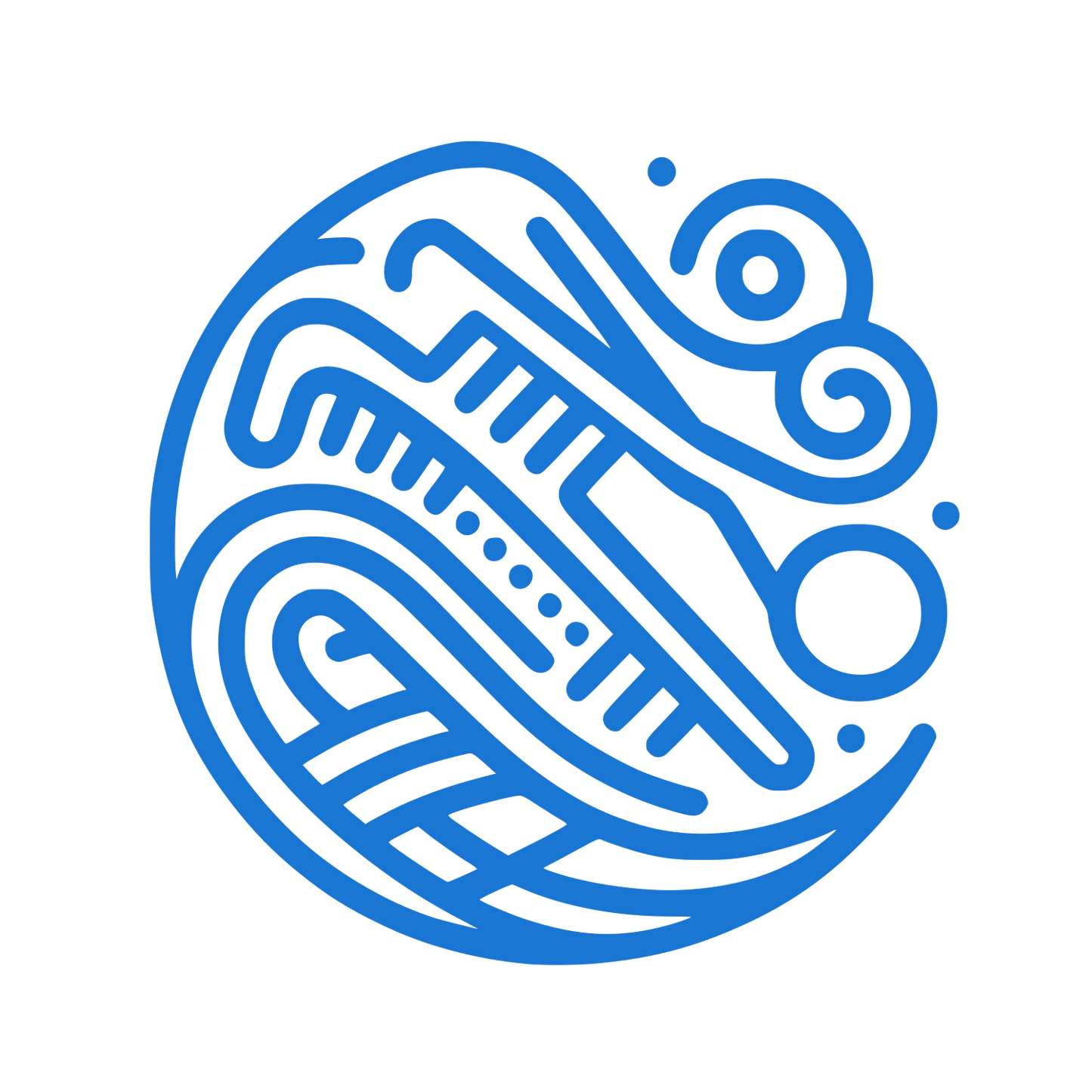 Circular Patterns Logo #1976D2