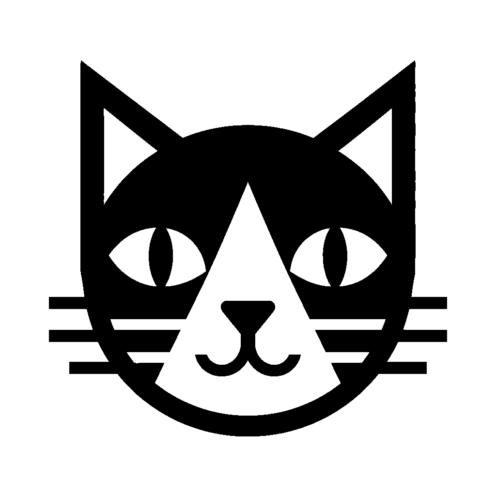 Geometric Cat Face Logo
