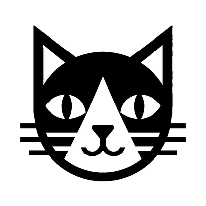 Geometric Cat Face Logo