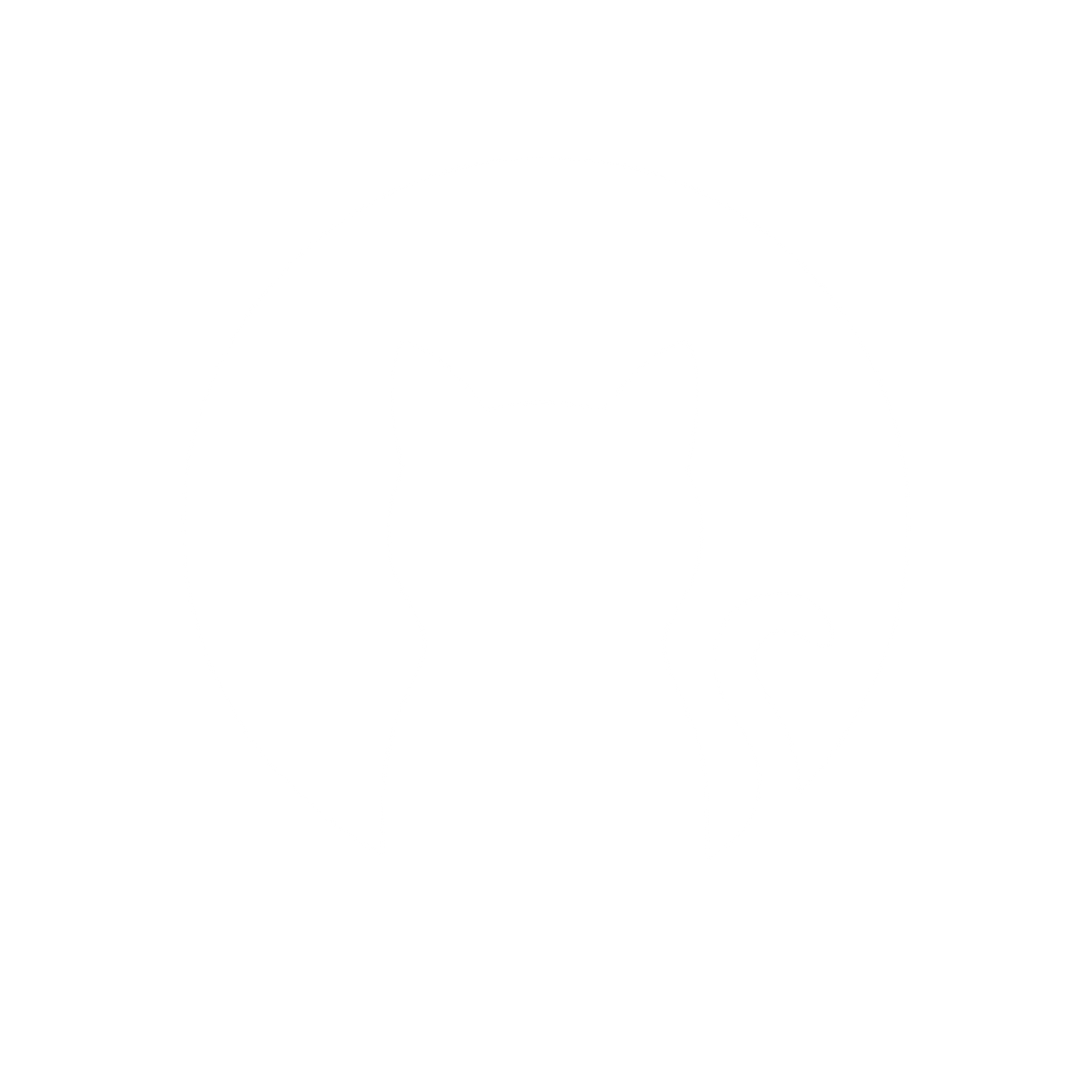 Cat Silhouette Circle Logo #ffffff