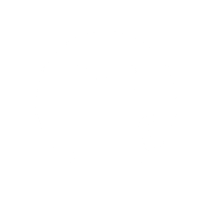 Cat Silhouette Circle Logo #ffffff