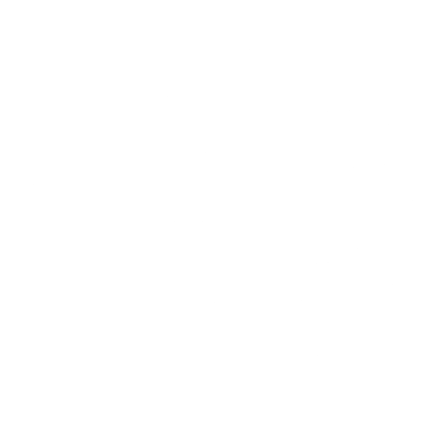 Cat Face Circle Logo #ffffff