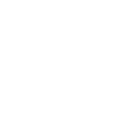 Cat Face Circle Logo #ffffff