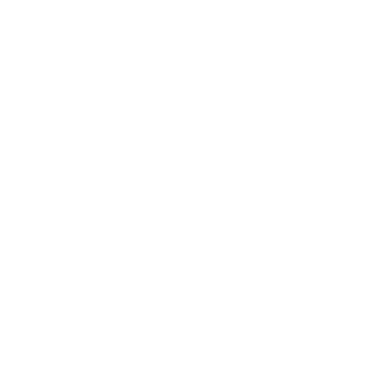 Cat Silhouette Circle Logo #ffffff