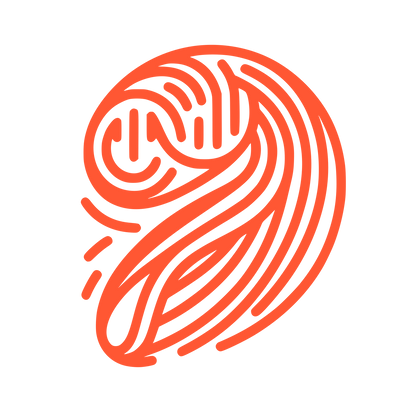 Swirl Line Logo #FF5733