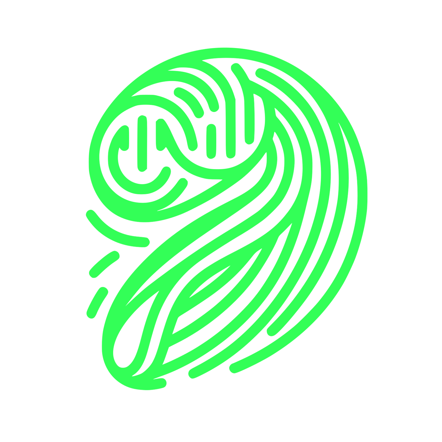 Swirl Line Logo #33FF57