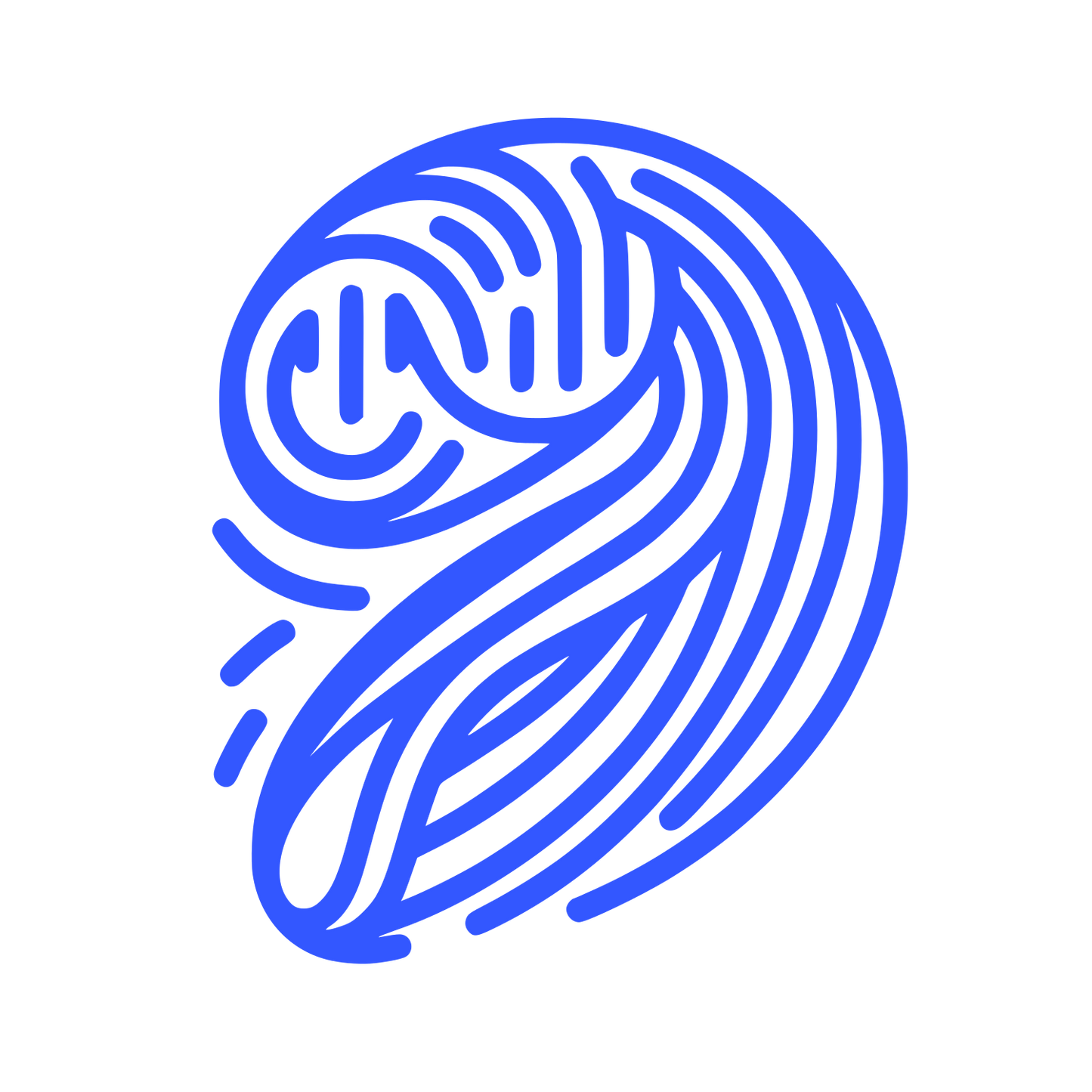 Swirl Line Logo #3357FF
