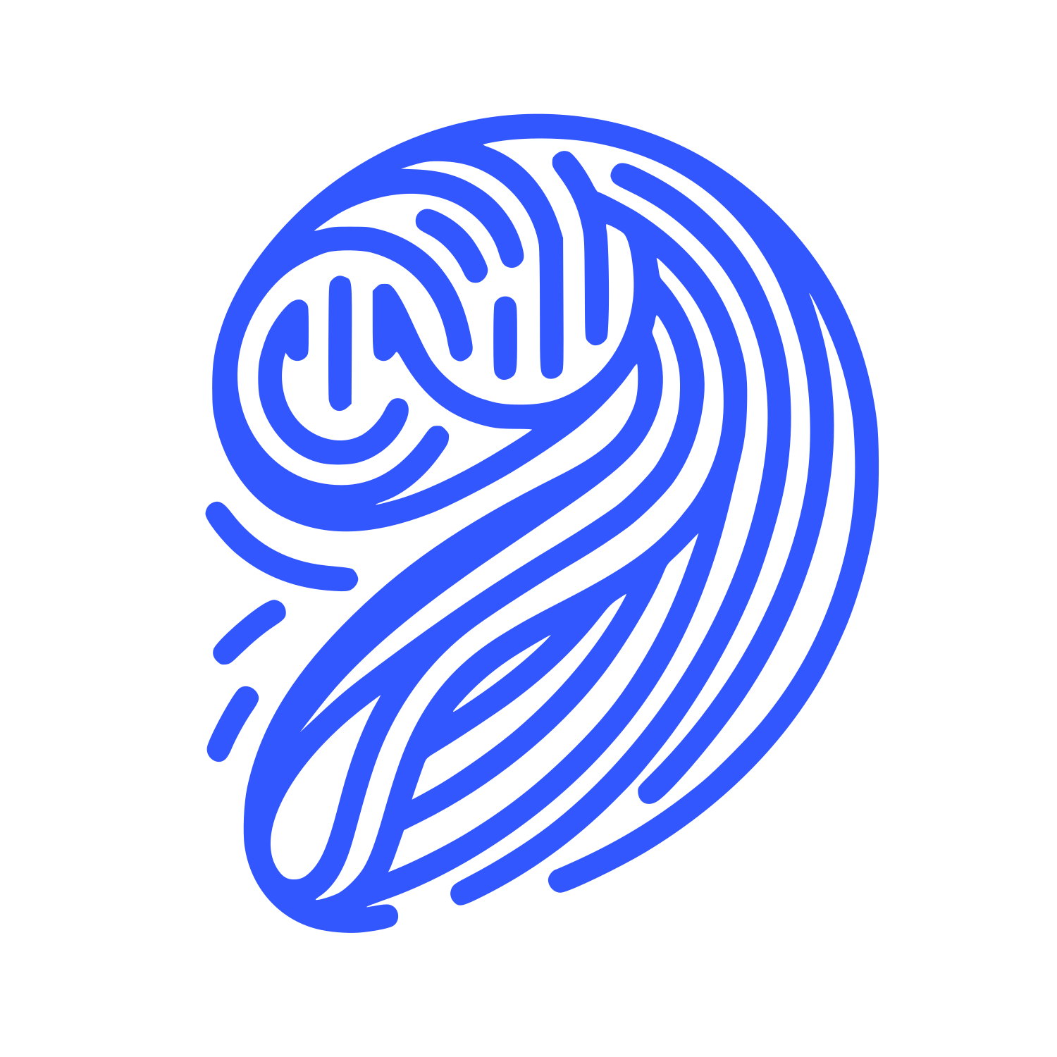Swirl Line Logo #3357FF