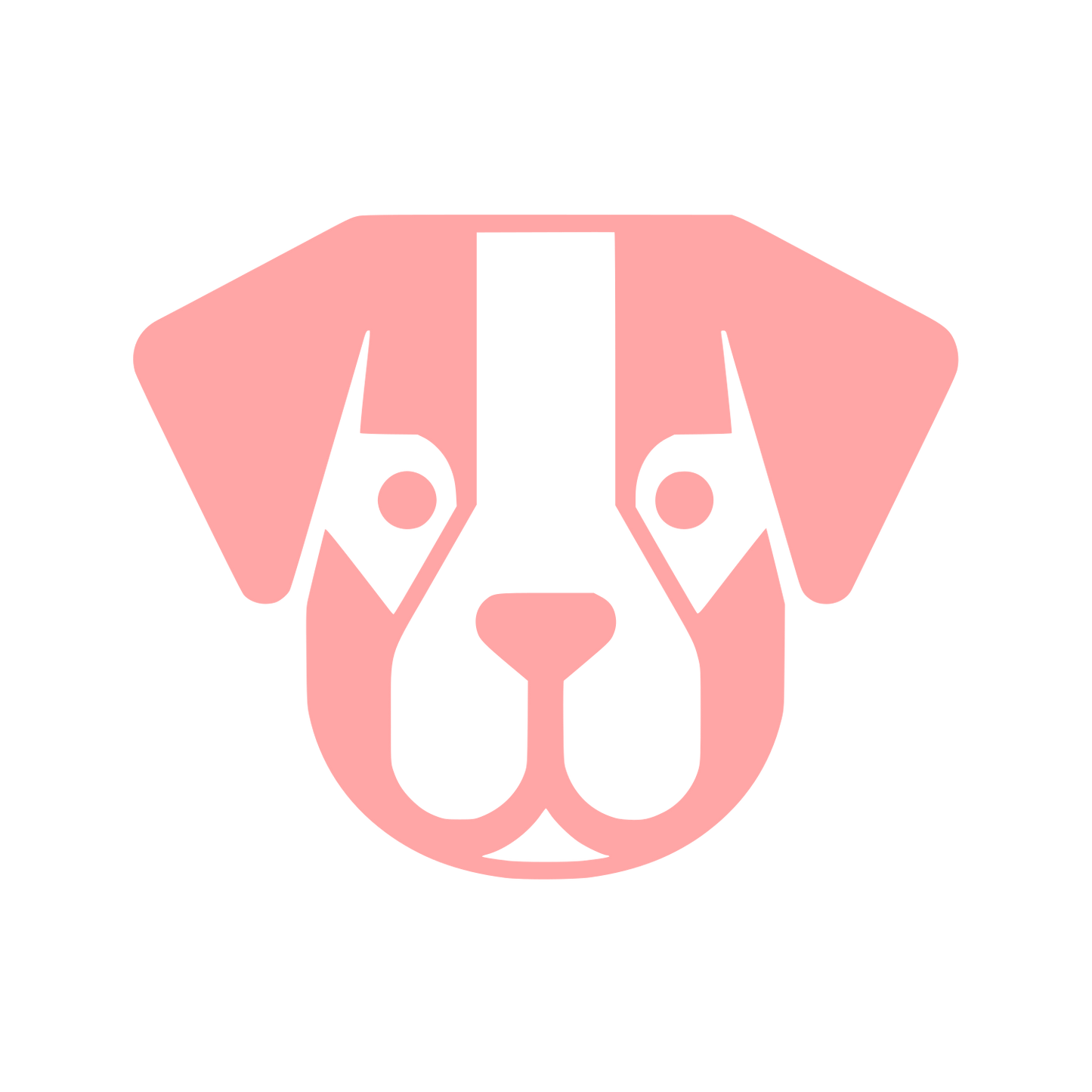 Puppy Face Logo #ffa6a6