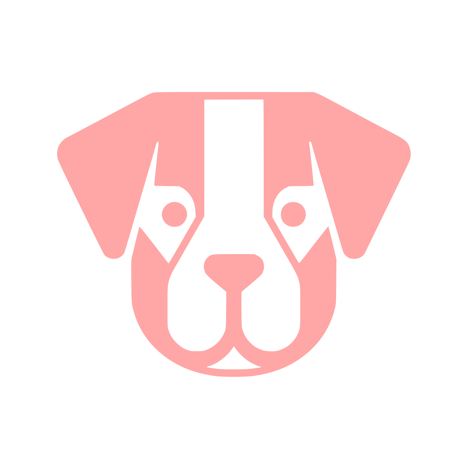 Puppy Face Logo #ffa6a6