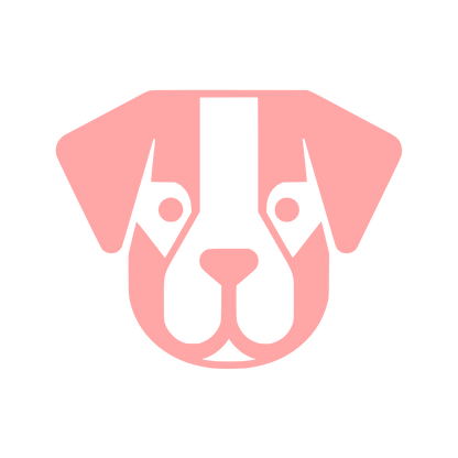 Puppy Face Logo #ffa6a6