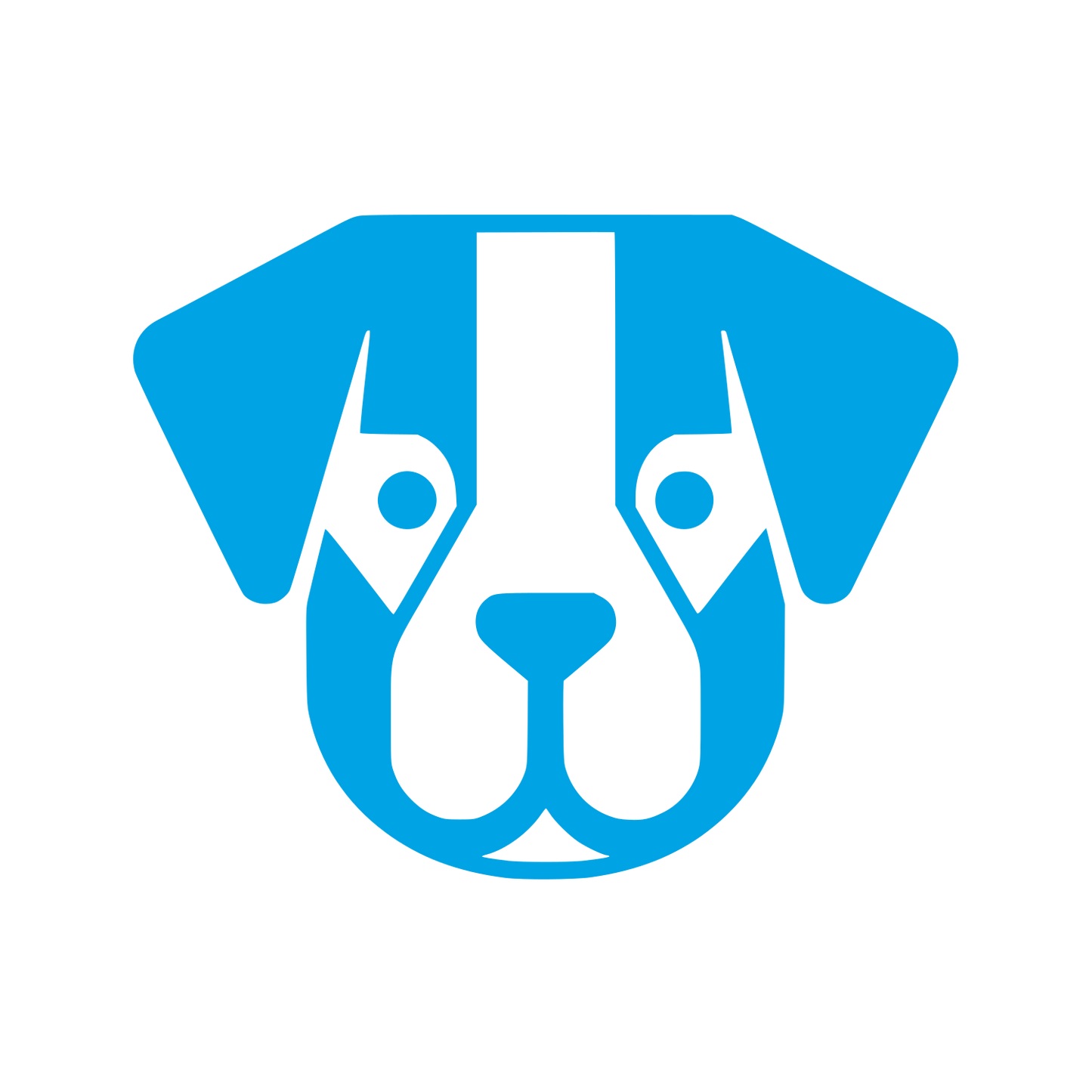 Puppy Face Logo #00a3e4