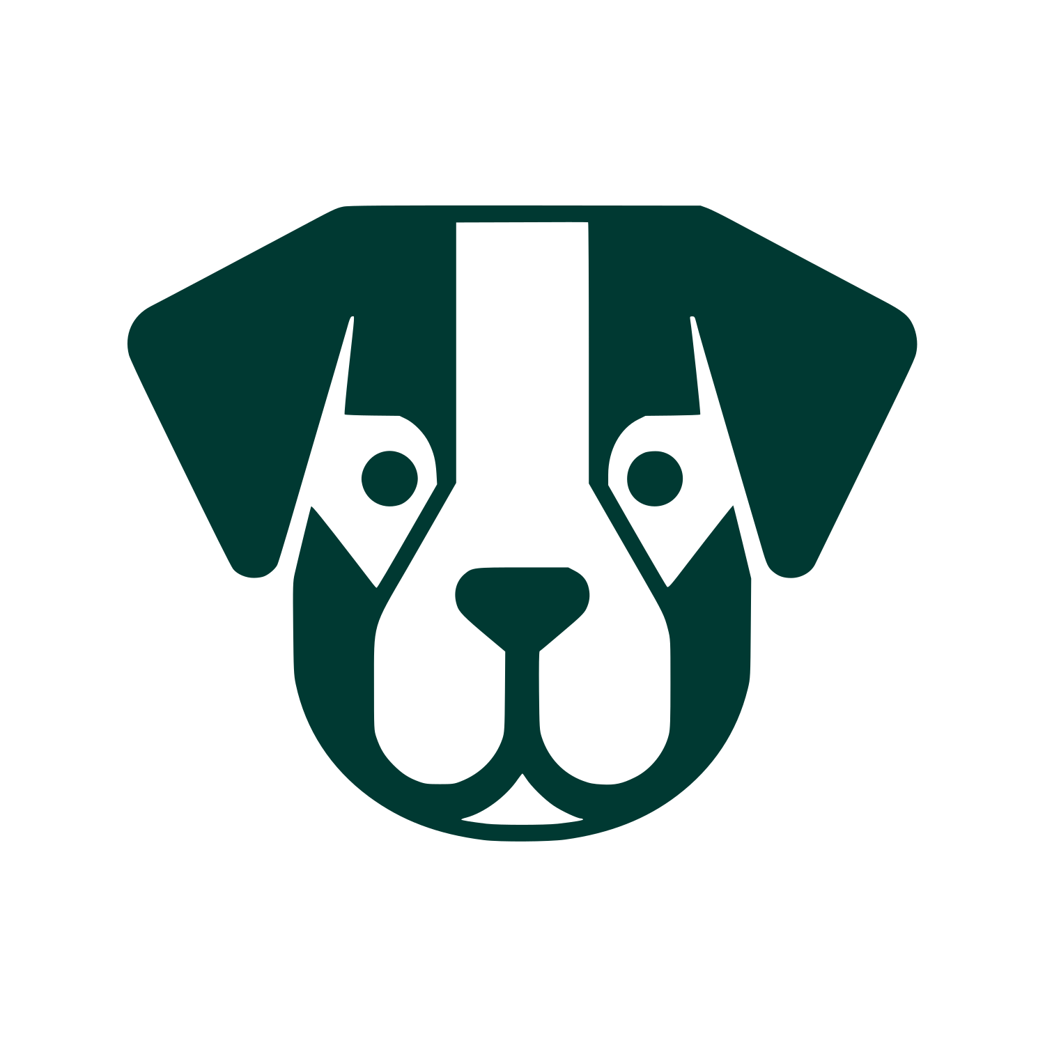 Puppy Face Logo #003932