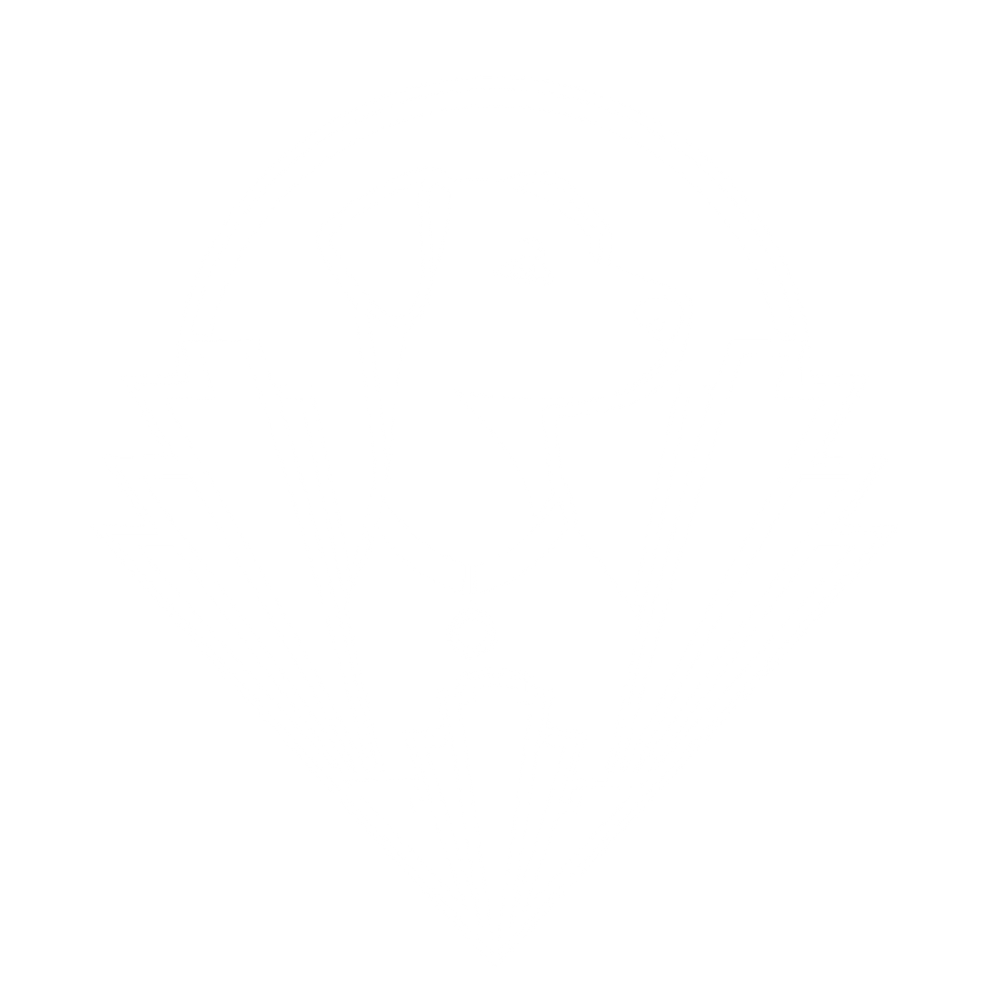 Art Deco Dog Logo #ffffff