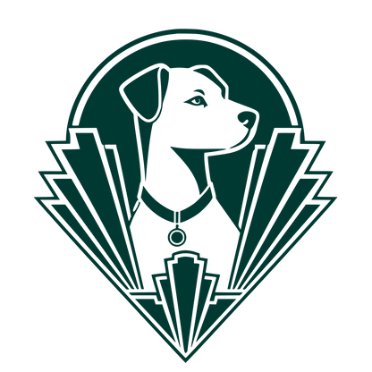 Art Deco Dog Logo #003932