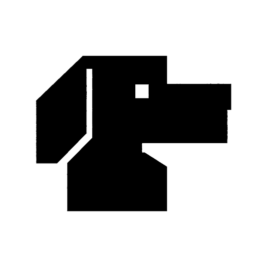 Pixel Dog Head Logo