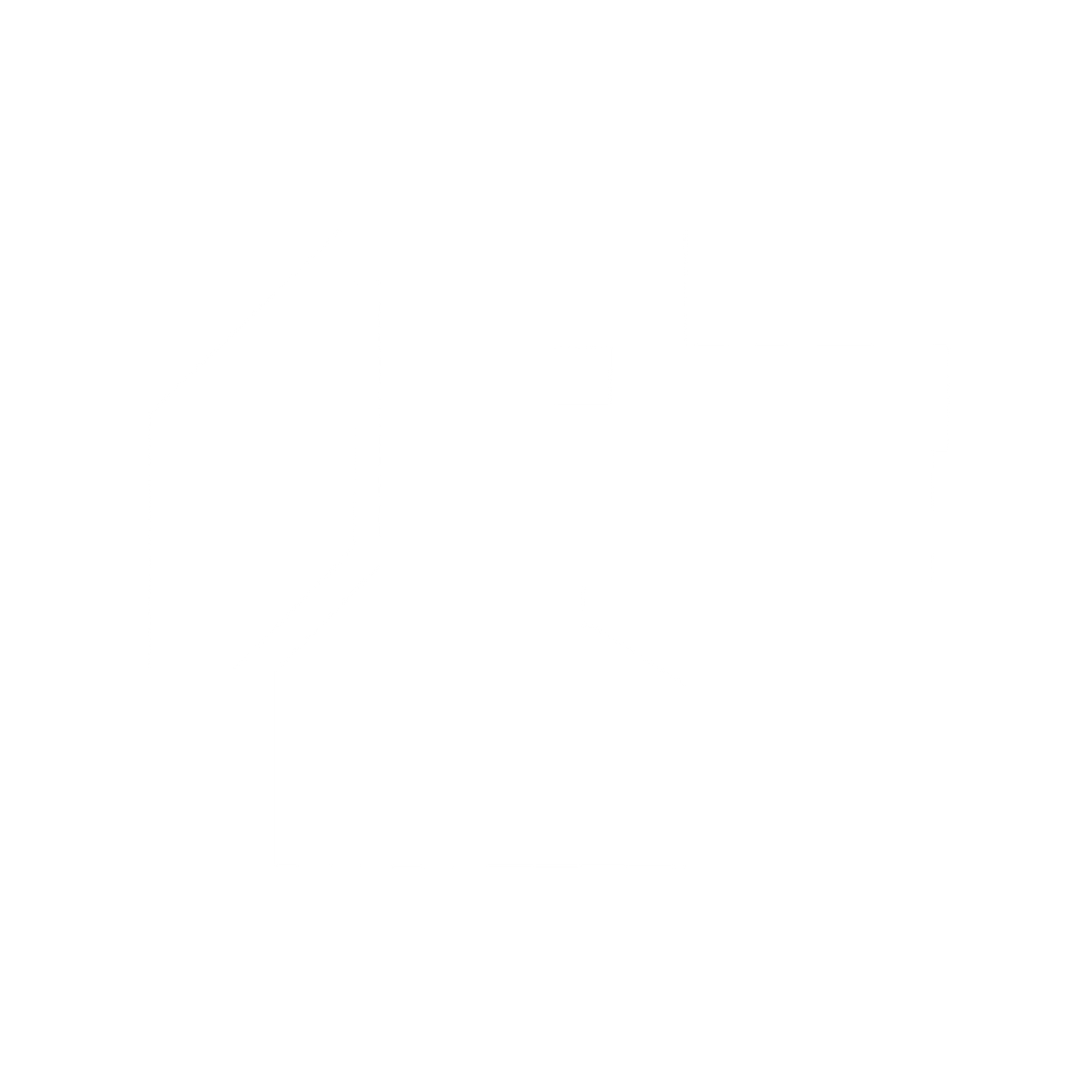 Pixel Dog Head Logo #ffffff