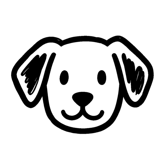 Cartoon Dog Face Logo