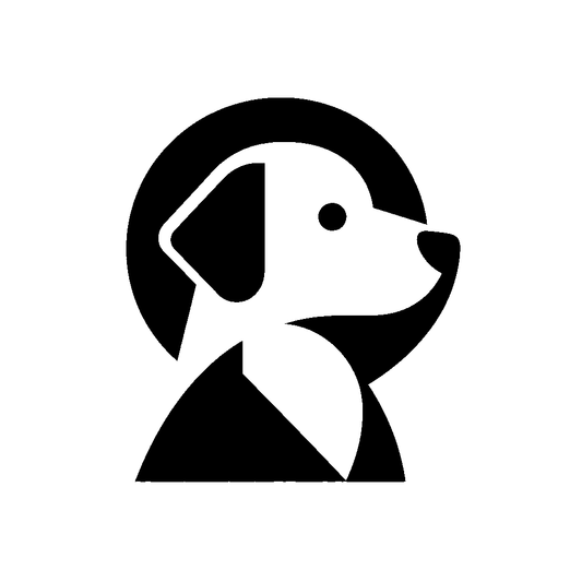 Dog Profile Circle Logo