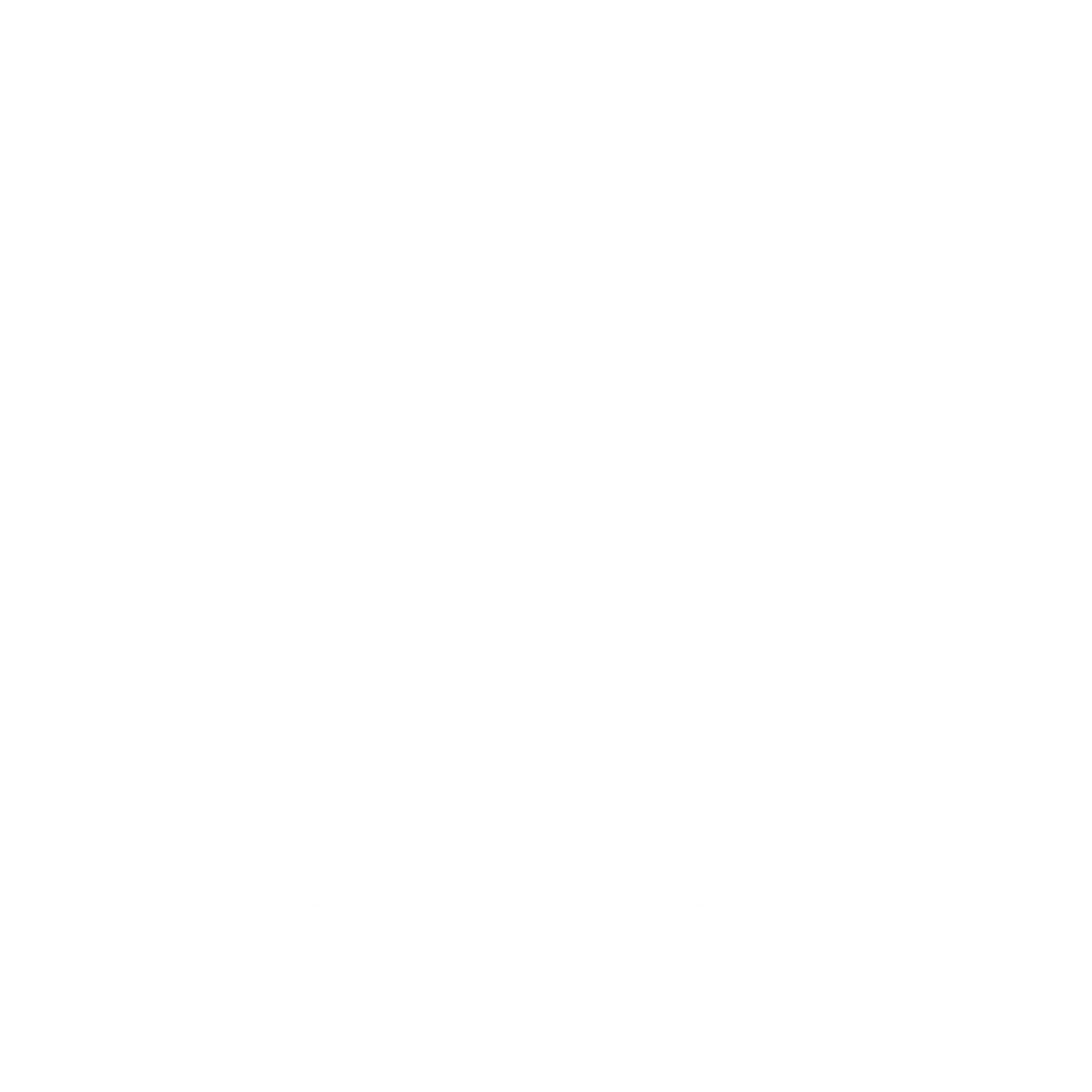 Dog Profile Circle Logo #ffffff