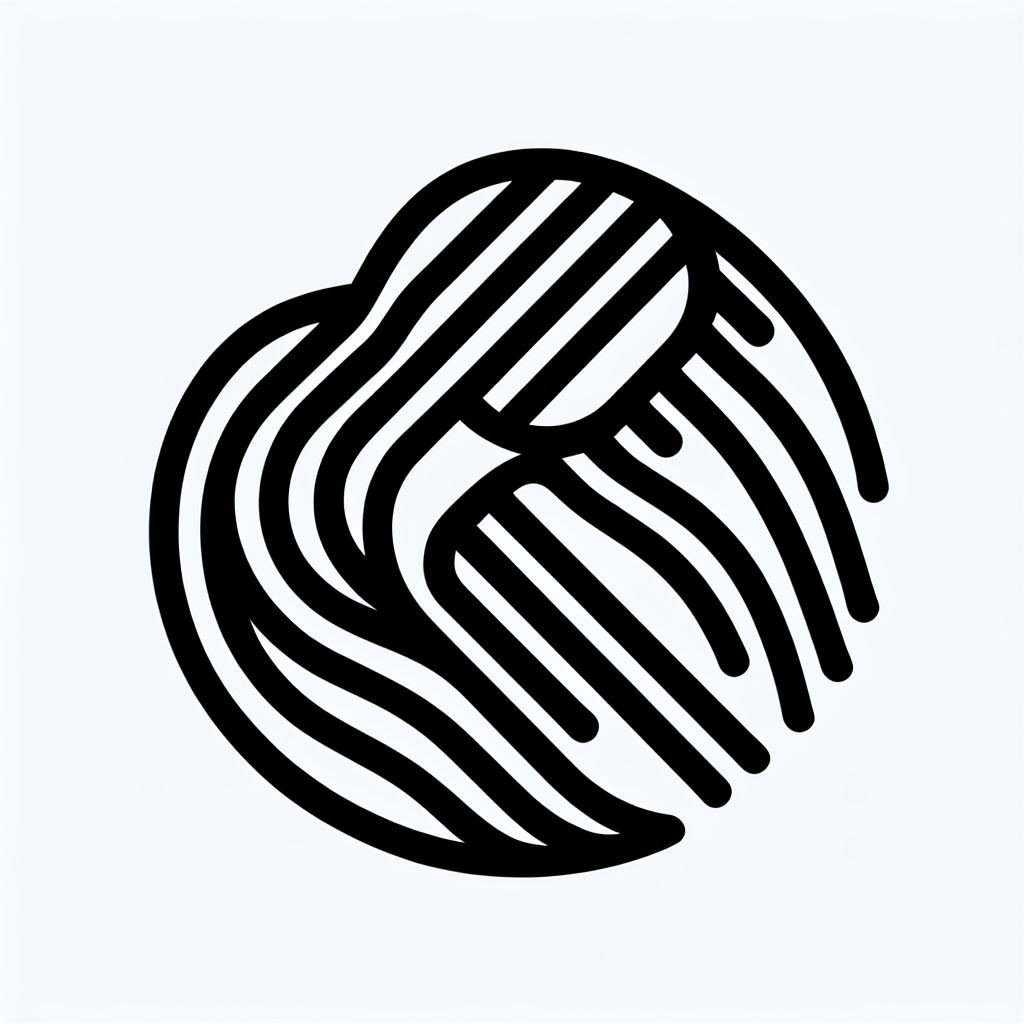 Circular Intertwined Lines Logo