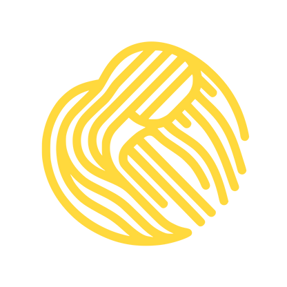 Circular Intertwined Lines Logo #FFD93D
