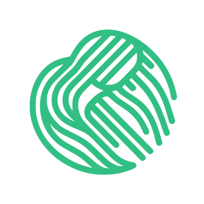 Circular Intertwined Lines Logo #32BF84