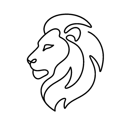 Lion Head Profile Logo