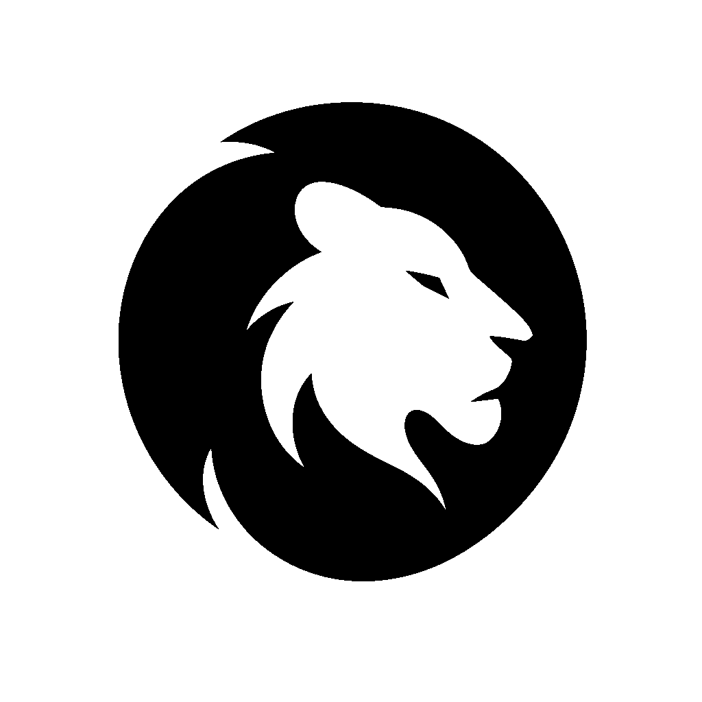 Lion Head Circle Logo