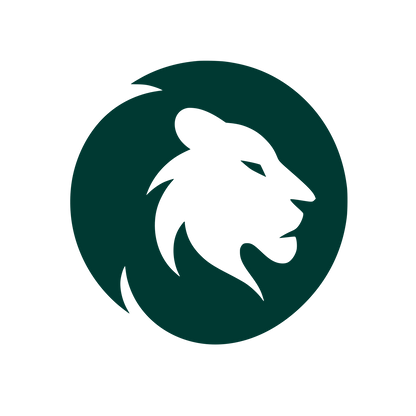 Lion Head Circle Logo #003932