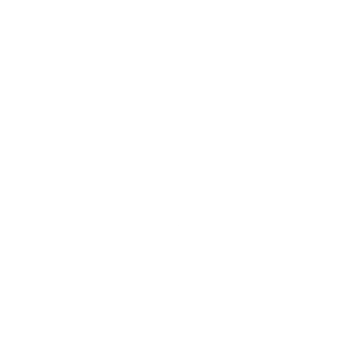 Geometric Lion Circle Logo #ffffff