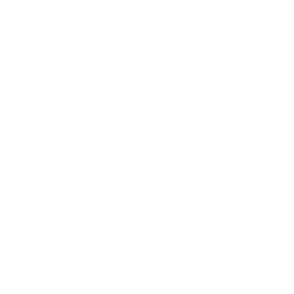 Pixel Lion Head Logo #ffffff