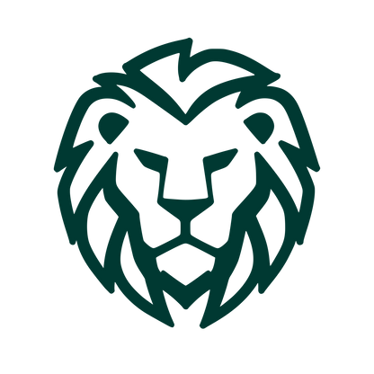 Bold Lion Head Logo #003932