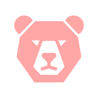 Bear Face Logo #ffa6a6