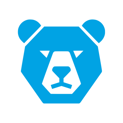 Bear Face Logo #00a3e4