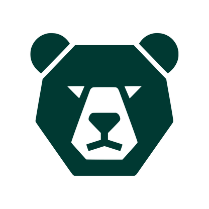 Bear Face Logo #003932