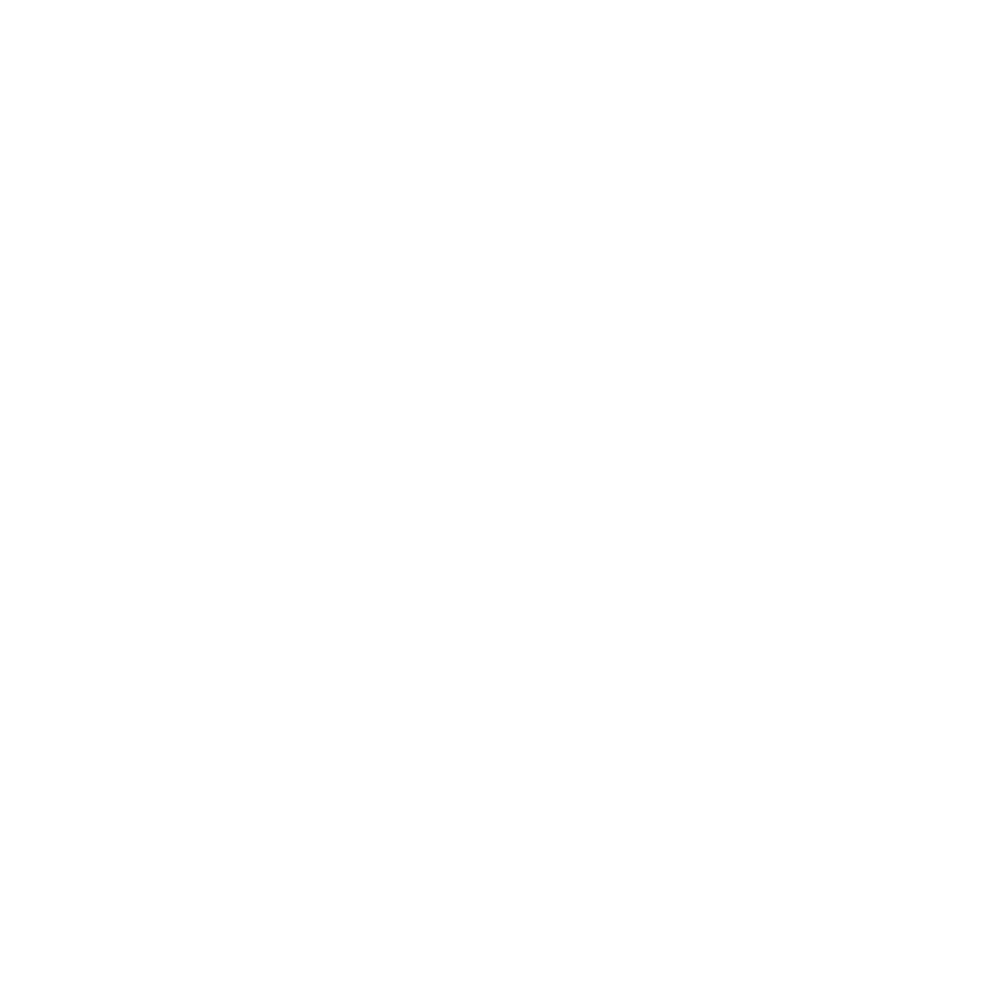 Walking Bear Outline Logo #ffffff