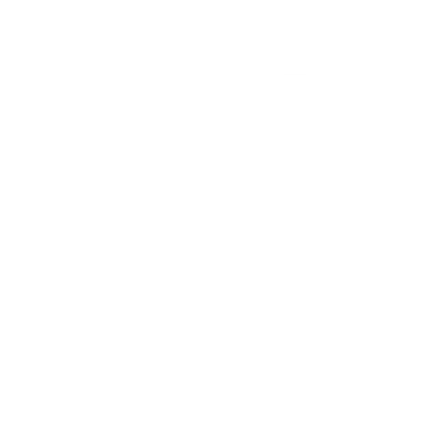 Art Deco Bear Head Logo #ffffff