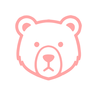 Bear Face Logo #ffa6a6
