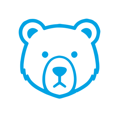 Bear Face Logo #00a3e4